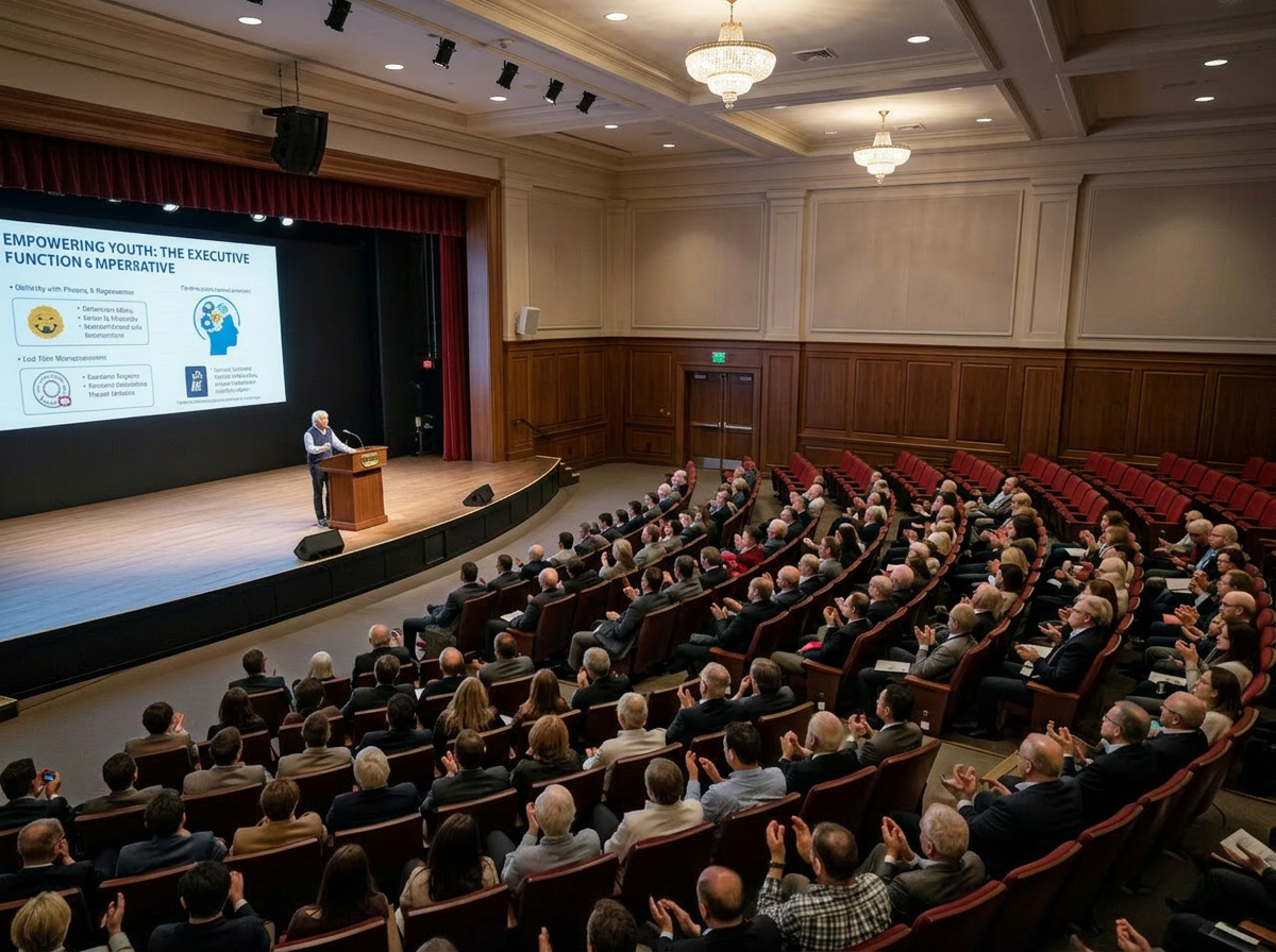 Neil speaking aat a conference